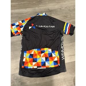 weimostar cycling jersey mens Medium black bike club